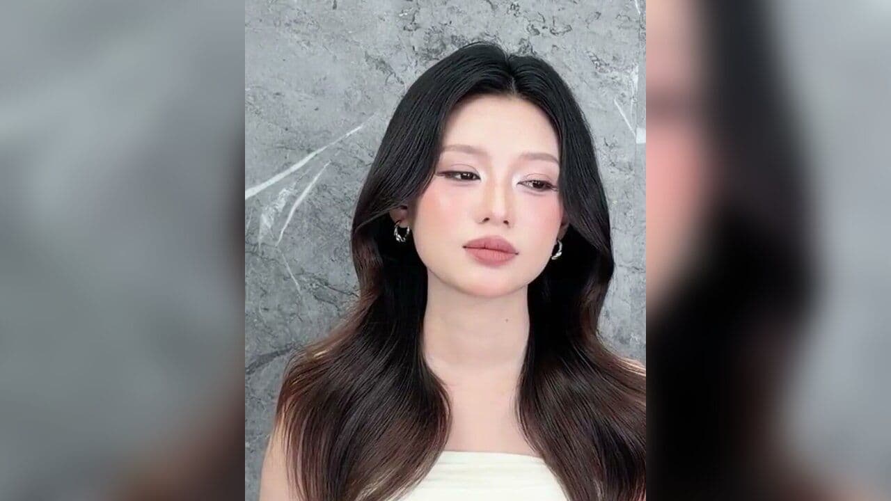 Kiểu tóc Sóng Hàn ứng dụng b1