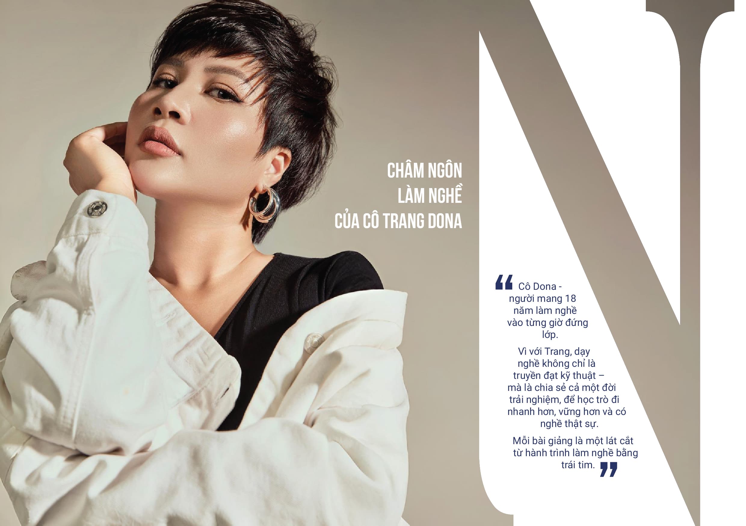 Châm ngôn làm nghề của Trang Dona