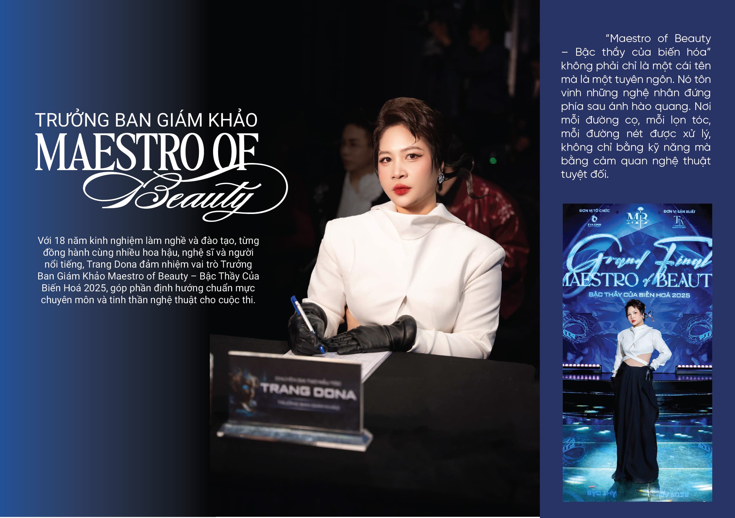 Trang Dona - Trưởng Ban Giám Khảo Maestro of Beauty 2025