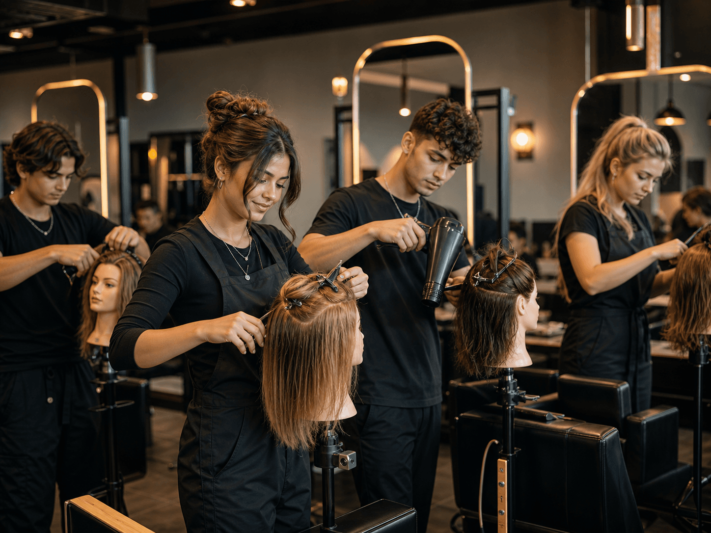 Học viên thực hành tại lớp